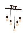 Milagro Lampa Wisząca JACK 5xE27 Orzech MLP4361
