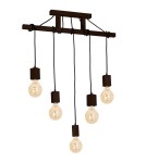 Milagro Lampa Wisząca JACK 5xE27 Orzech MLP4361 Milagro Lampa Wisząca JACK 5xE27 Orzech MLP4361