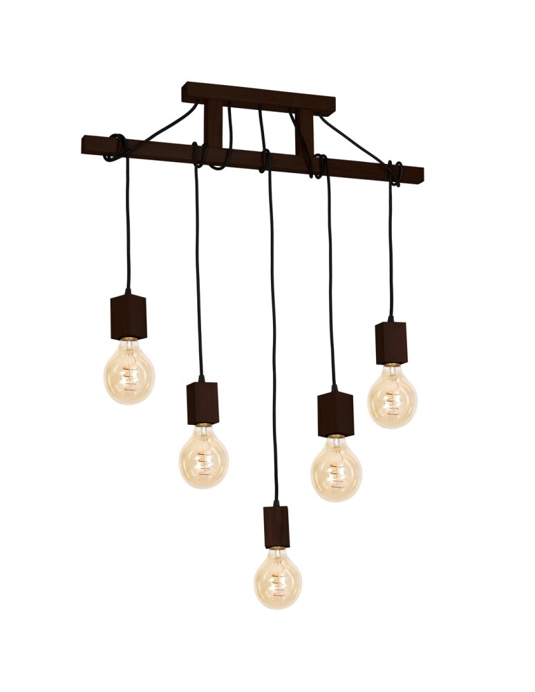 Milagro Lampa Wisząca JACK 5xE27 Orzech MLP4361 Milagro Lampa Wisząca JACK 5xE27 Orzech MLP4361