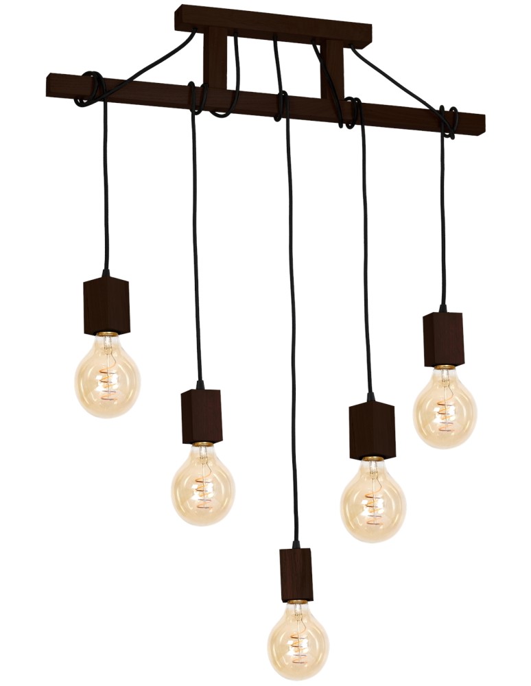 Milagro Lampa Wisząca JACK 5xE27 Orzech MLP4361 Milagro Lampa Wisząca JACK 5xE27 Orzech MLP4361