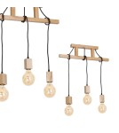 Lampy wiszące boho - Milagro Lampa Wisząca JACK 3xE27 MLP582 - product 1