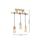 Lampy wiszące boho - Milagro Lampa Wisząca JACK 3xE27 MLP582 - product 7