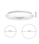 Plafony z pilotem - Milagro Plafon VELA 24W LED Ø400 mm Ściemnialny+ Pilot ML4401 - product 8