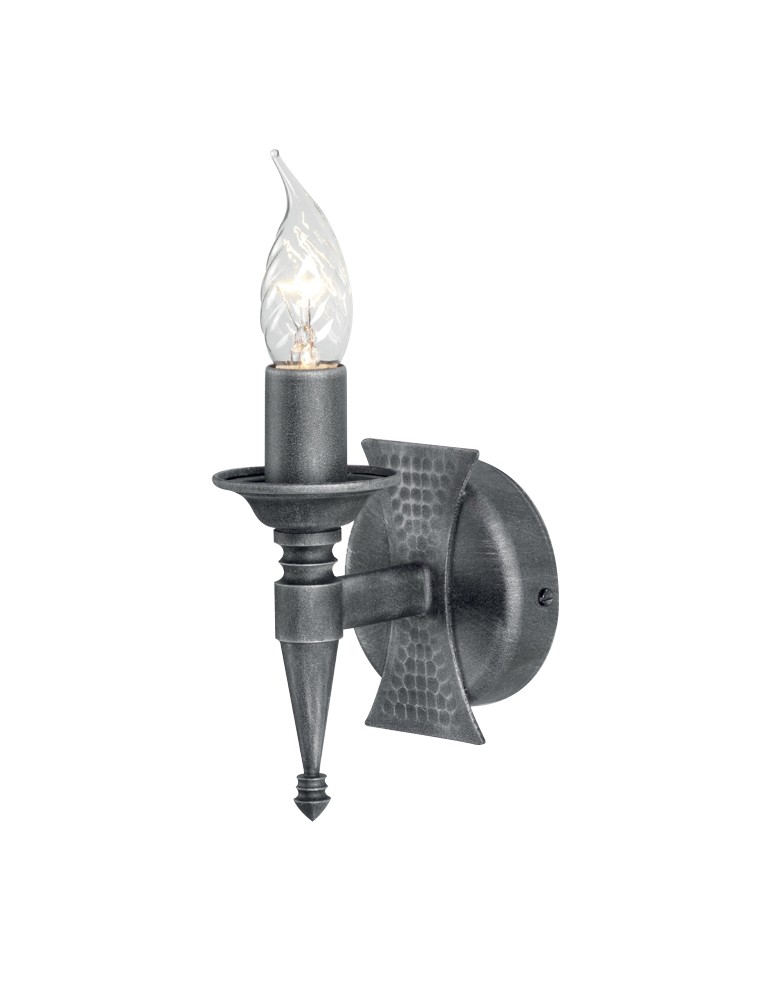 Kinkiety świecznikowe - Elstead Lighting Interior Kinkiet SAXON 1x60W E14 SAX1 BLK/SIL - produkt kolory-swiatla.pl 1