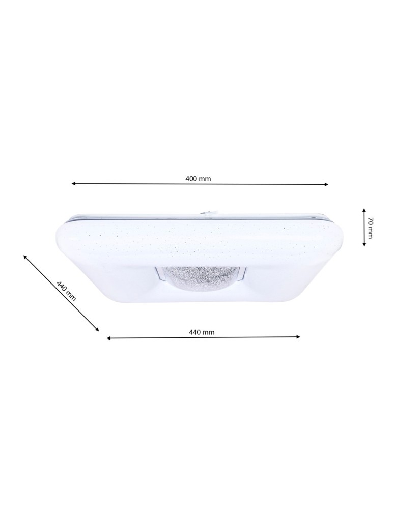 Milagro Plafon YAX 24W LED Ściemnialny+ Pilot ML4402 Milagro Plafon YAX 24W LED Ściemnialny+ Pilot ML4402