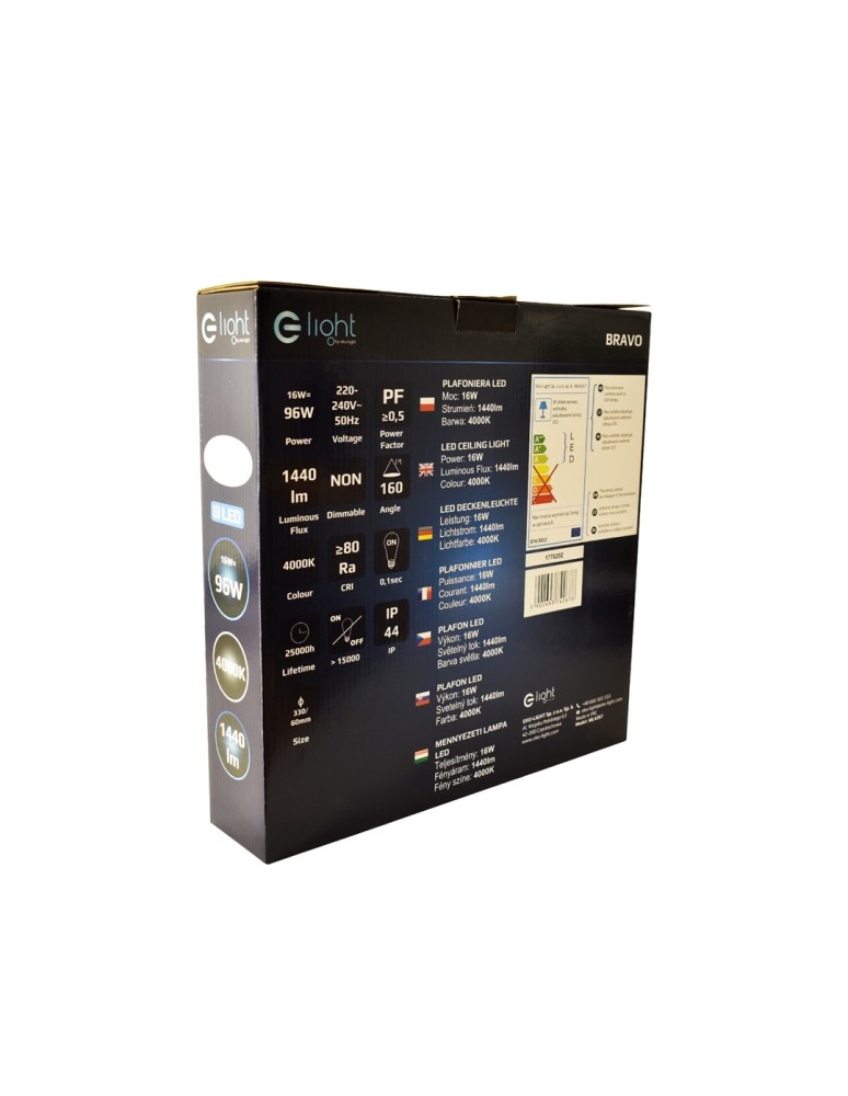 Milagro Plafon Bravo 16W LED Ø330 mm ML4267 Milagro Plafon Bravo 16W LED Ø330 mm ML4267