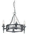 Elstead Lighting Interior Wisząca SAXON 3x60W E14 SAX3 BLK/SIL