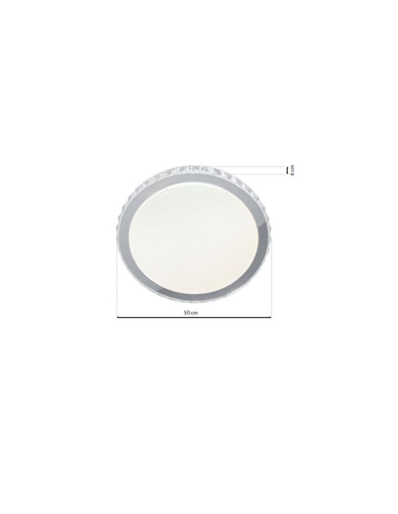 Milagro Plafon LAYLA 66W LED Ø500mm Ściemnialny+ Pilot ML4222 Milagro Plafon LAYLA 66W LED Ø500mm Ściemnialny+ Pilot ML4222