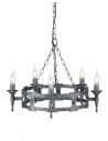 Elstead Lighting Interior Wisząca SAXON 5x60W E14 SAX5 BLK/SIL