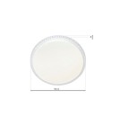 Plafony z pilotem - Milagro Plafon CRUZ 66W LED Ø500mm Ściemnialny+ Pilot ML4220 - product 7