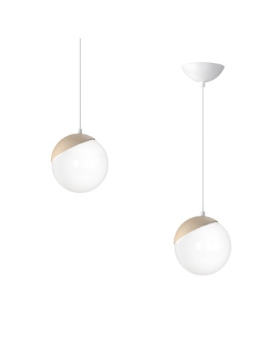Milagro Lampa wisząca SFERA WOOD 1xE14 MLP5424