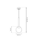 Lampy wiszące - Milagro Lampa wisząca PARMA 1xE14 MLP4820 - product 5