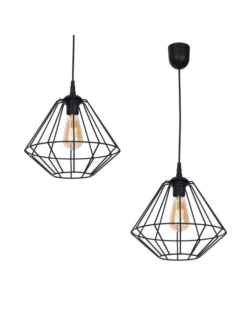 Milagro Lampa wisząca COLIN BLACK 1xE27 MLP4789