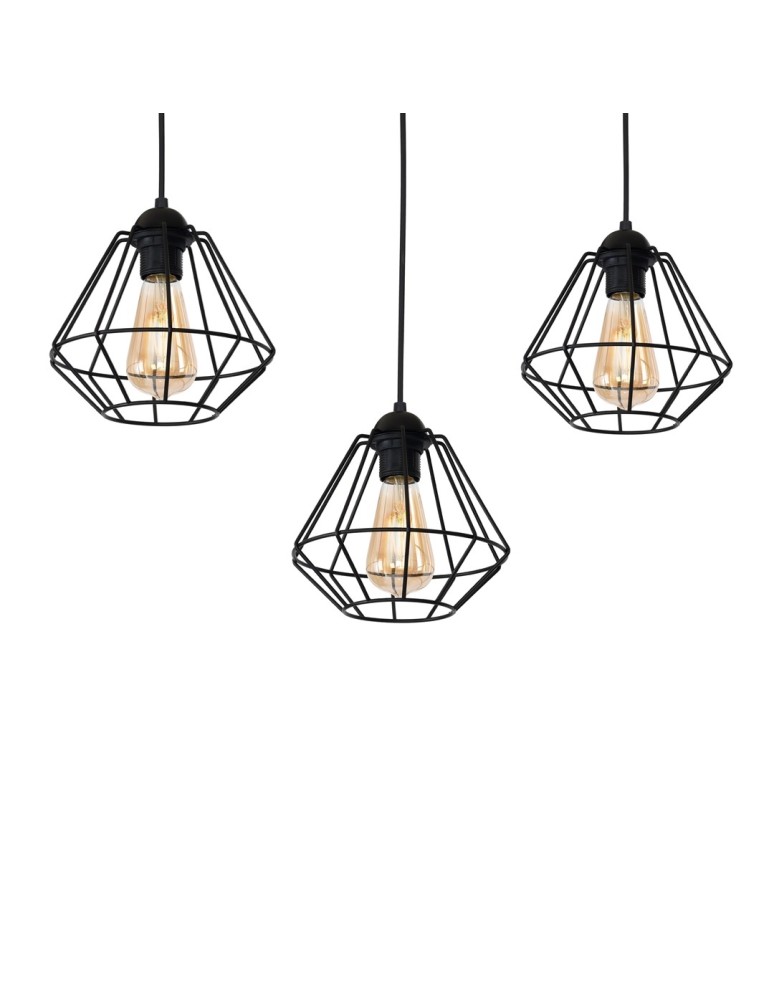 Milagro Lampa wisząca COLIN BLACK 3xE27 MLP4790