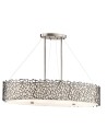 Kichler CORAL OVAL 4x100W E27 Srebrny KL/SILCORAL/ISLE Wisząca