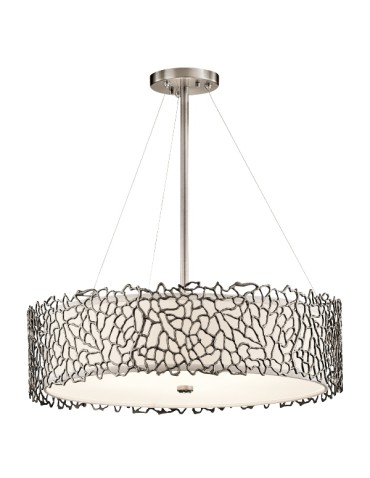 Kichler CORAL 4x100W E27 Srebrny KL/SILCORAL/P/B Wisząca