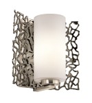 Kinkiety - Kichler CORAL 1x100W E27 Srebrny KL/SILCORAL1 Kinkiet - product 1