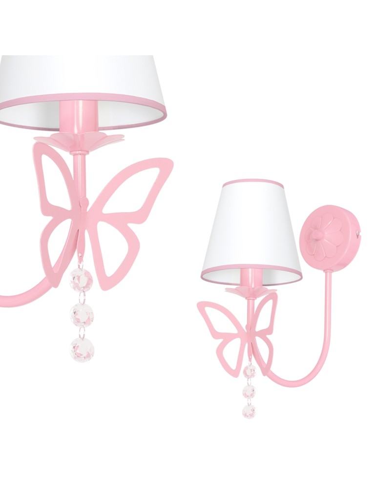 Milagro Kinkiet CHARLOTTE PINK 1xE14 MLP4215 Milagro Kinkiet CHARLOTTE PINK 1xE14 MLP4215
