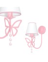 Milagro Kinkiet CHARLOTTE PINK 1xE14 MLP4215