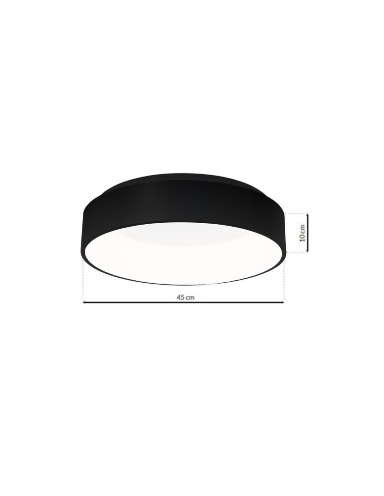 Milagro Plafon OHIO BLACK 24W LED Ø450mm ML3832