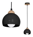 Milagro Lampa wisząca DAMA BLACK 1xE27 MLP6540 Milagro Lampa wisząca DAMA BLACK 1xE27 MLP6540