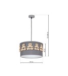 Milagro Lampa wisząca MIŚ 1xE27 MLP4961 Milagro Lampa wisząca MIŚ 1xE27 MLP4961