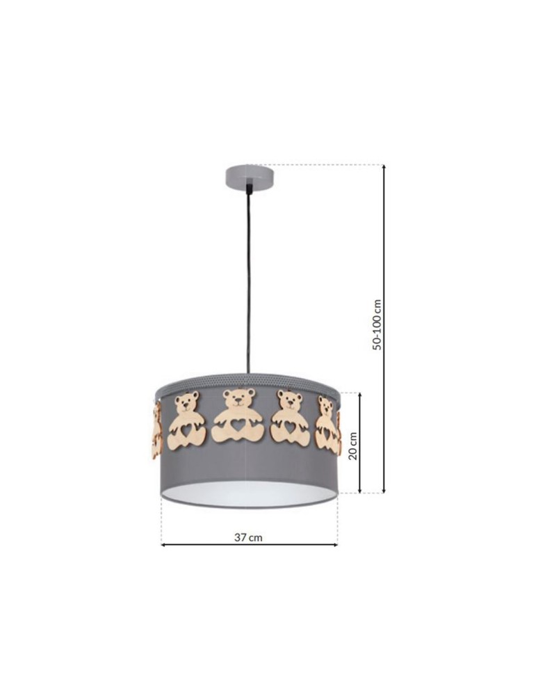 Milagro Lampa wisząca MIŚ 1xE27 MLP4961 Milagro Lampa wisząca MIŚ 1xE27 MLP4961