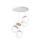 Milagro Lampa wisząca SFERA WOOD 5xE14 MLP5426 Milagro Lampa wisząca SFERA WOOD 5xE14 MLP5426