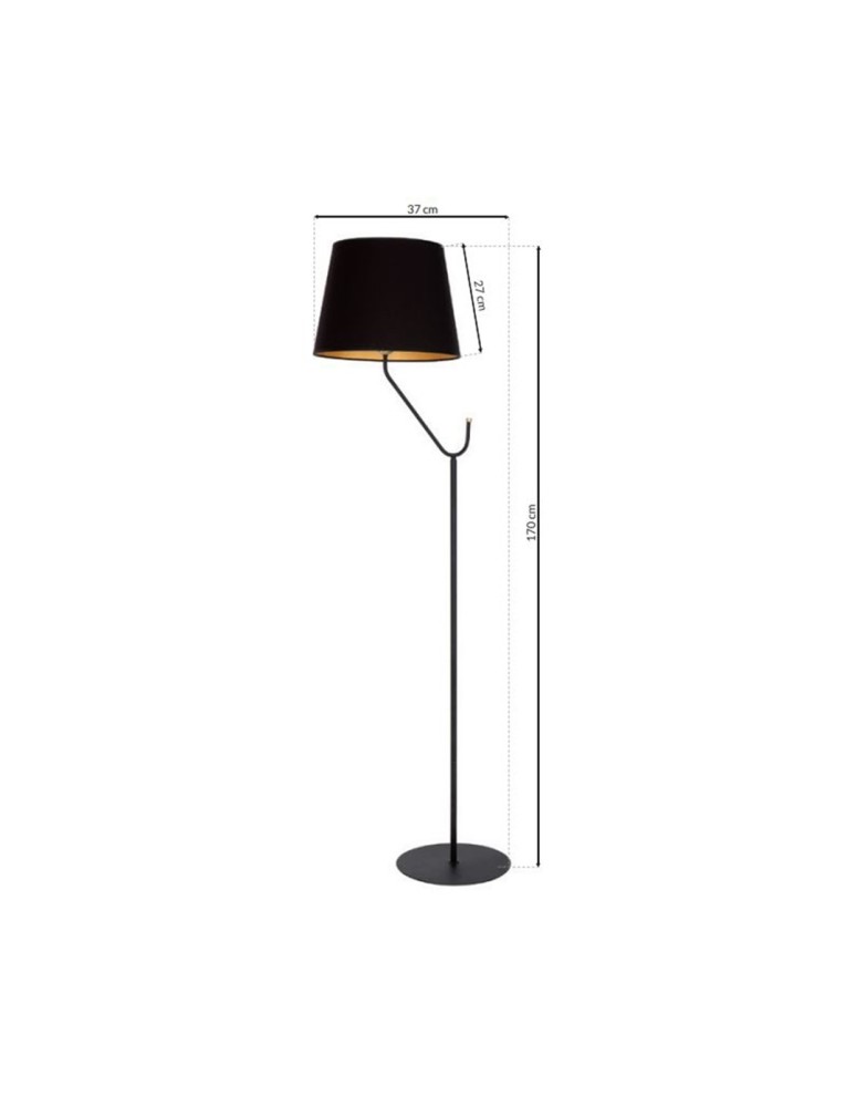 Milagro Lampa stojąca VICTORIA BLACK 1xE27 MLP4915 Milagro Lampa stojąca VICTORIA BLACK 1xE27 MLP4915