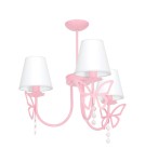 Lampy wiszące dziecięce - Milagro Żyrandol CHARLOTTE PINK 3xE14 MLP4216 - product 1