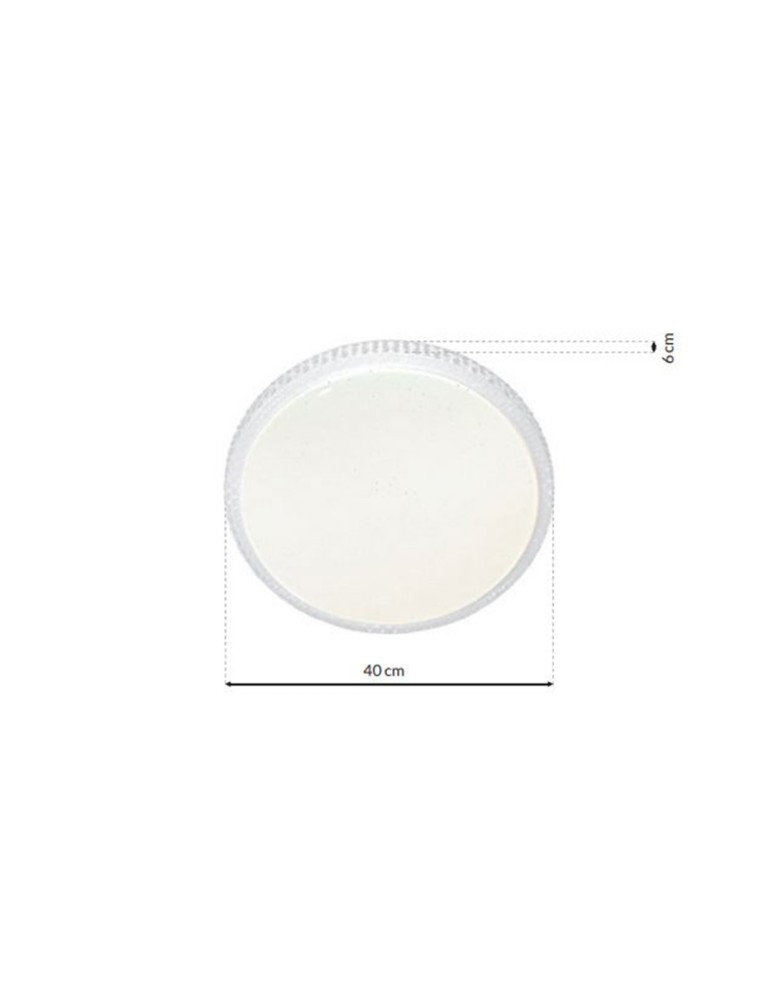 Milagro Plafon CRUZ 40W LED Ø400mm Ściemnialny+ Pilot ML4219 Milagro Plafon CRUZ 40W LED Ø400mm Ściemnialny+ Pilot ML4219
