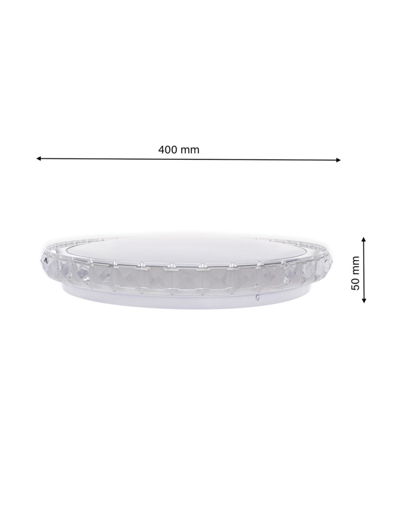 Milagro Plafon LAYLA 26W LED Ø400mm Ściemnialny+ Pilot ML4221 Milagro Plafon LAYLA 26W LED Ø400mm Ściemnialny+ Pilot ML4221