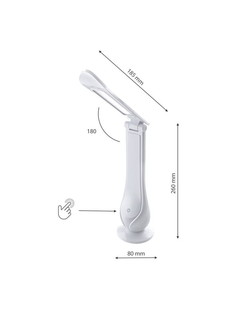 Milagro Lampka biurkowa LILLY WHITE 4W LED ML5677