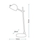Lampy stołowe do czytania - Elstead Lighting Quoizel Stołowa SPENCER 1x7W LED QZ/SPENCER/TL WT - product 2