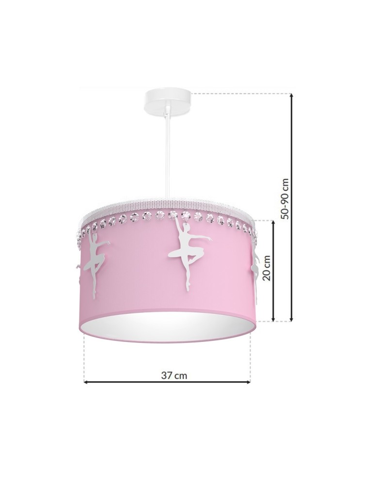 Milagro Lampa wisząca BALETNICA PINK 1XE27 MLP4974 Milagro Lampa wisząca BALETNICA PINK 1XE27 MLP4974