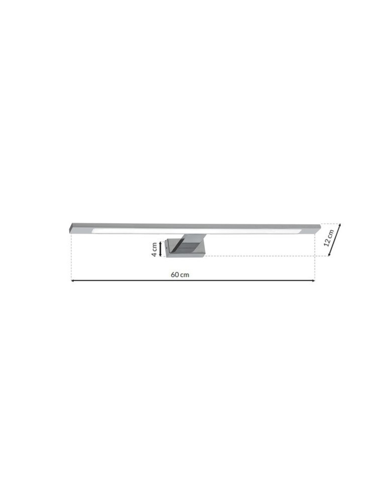 Milagro Kinkiet SHINE CHROME 60cm 12W LED ML5569 Milagro Kinkiet SHINE CHROME 60cm 12W LED ML5569
