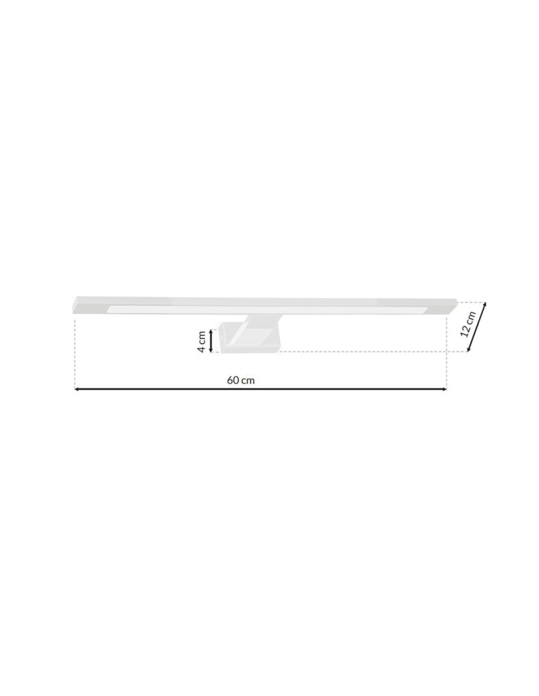 Milagro Kinkiet SHINE WHITE 60cm 12W LED ML5571 Milagro Kinkiet SHINE WHITE 60cm 12W LED ML5571