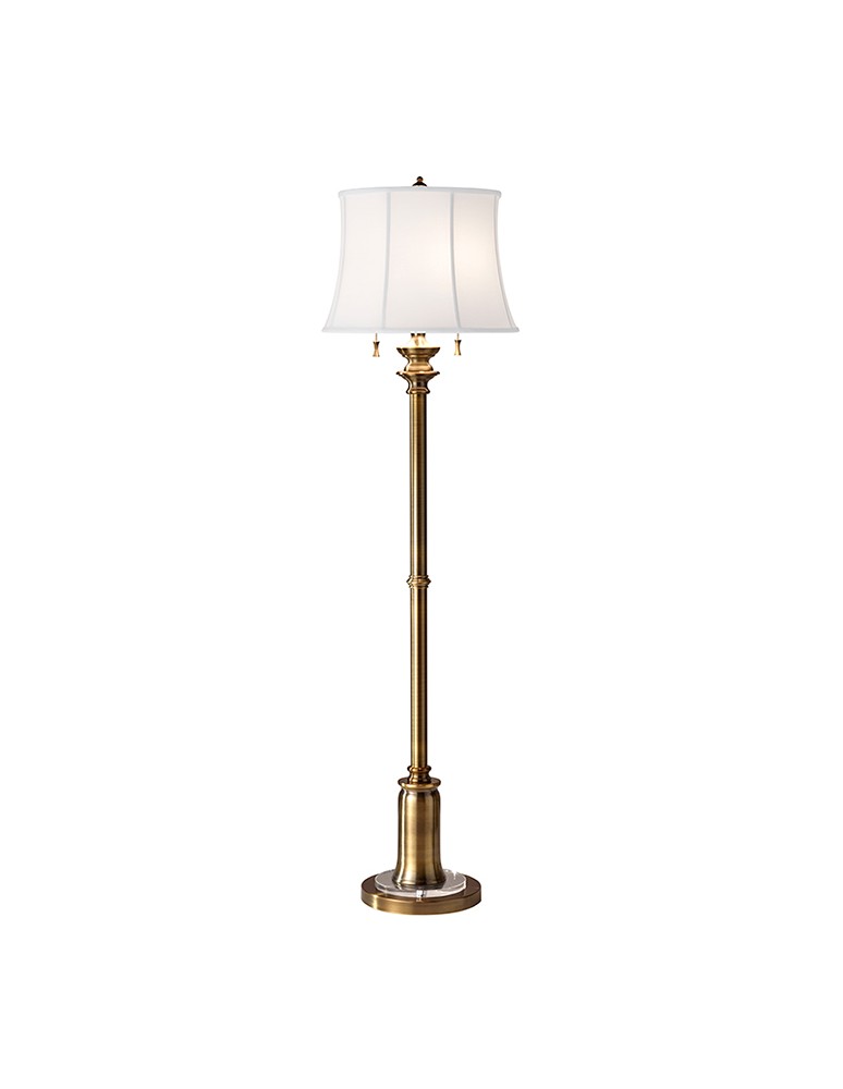 Lampy podłogowe z abażurem - Feiss STATEROOM 2x60W E27 FE/STATERM FL BB Podłogowa - produkt kolory-swiatla.pl 1