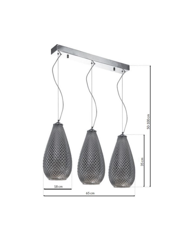 Milagro Lampa wisząca PETRA 3xE27 ML5481
