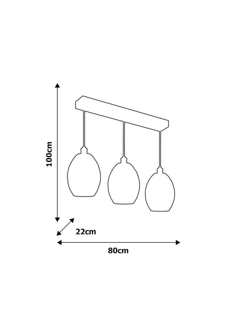 Lampy wiszące - Milagro Lampa wisząca BELIZE 3xE27 ML5487 - product kolory-swiatla.pl 3