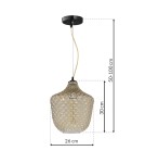 Milagro Lampa wisząca ORLANDO 1xE27 ML5550 Milagro Lampa wisząca ORLANDO 1xE27 ML5550