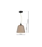 Milagro Lampa wisząca RIO 1xE27 ML5554 Milagro Lampa wisząca RIO 1xE27 ML5554