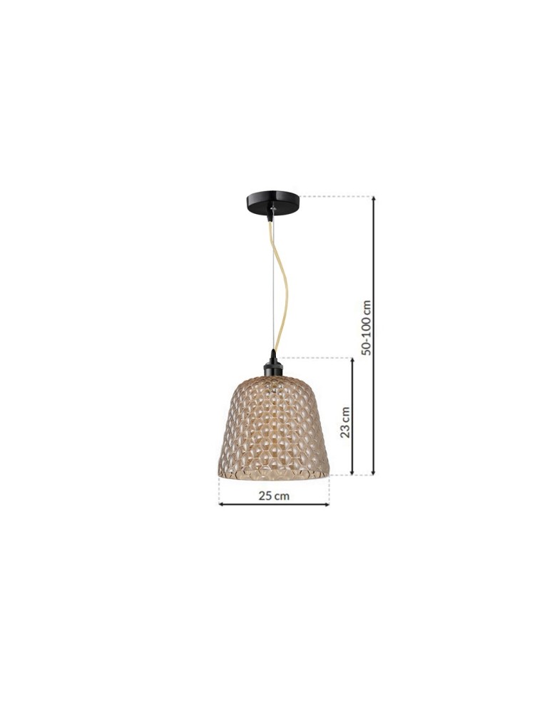 Milagro Lampa wisząca RIO 1xE27 ML5554 Milagro Lampa wisząca RIO 1xE27 ML5554