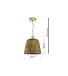 Milagro Lampa wisząca RIO 1xE27 ML5556 Milagro Lampa wisząca RIO 1xE27 ML5556