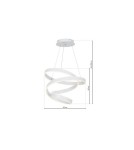 Milagro Lampa wisząca ANDROMEDA WHITE 100W LED ML5492 Milagro Lampa wisząca ANDROMEDA WHITE 100W LED ML5492