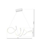 Milagro Lampa wisząca LOCA WHITE 56W LED ML5491 Milagro Lampa wisząca LOCA WHITE 56W LED ML5491