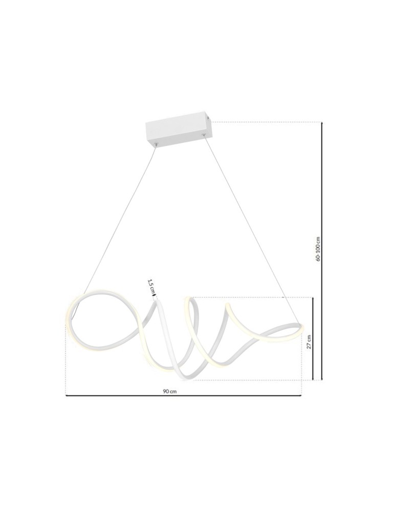 Milagro Lampa wisząca LOCA WHITE 56W LED ML5491 Milagro Lampa wisząca LOCA WHITE 56W LED ML5491