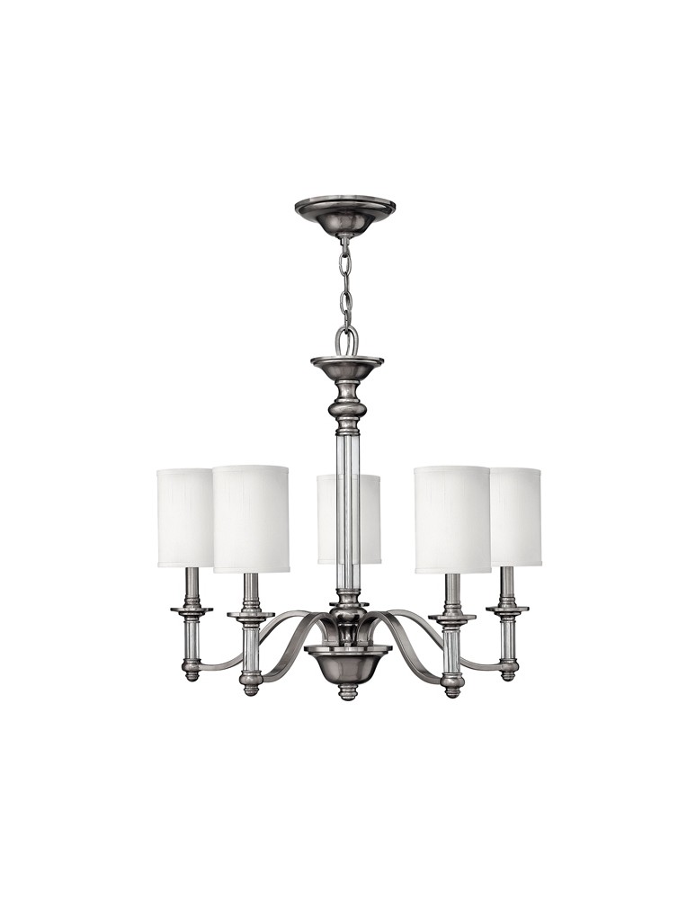 Żyrandole - Hinkley SUSSEX 5x60W E14 HK/SUSSEX5 Wisząca - produkt kolory-swiatla.pl 1