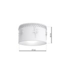 Lampy sufitowe dziecięce - Milagro Lampa sufitowa BALETNICA WHITE 1xE27 MLP4970 - product 7