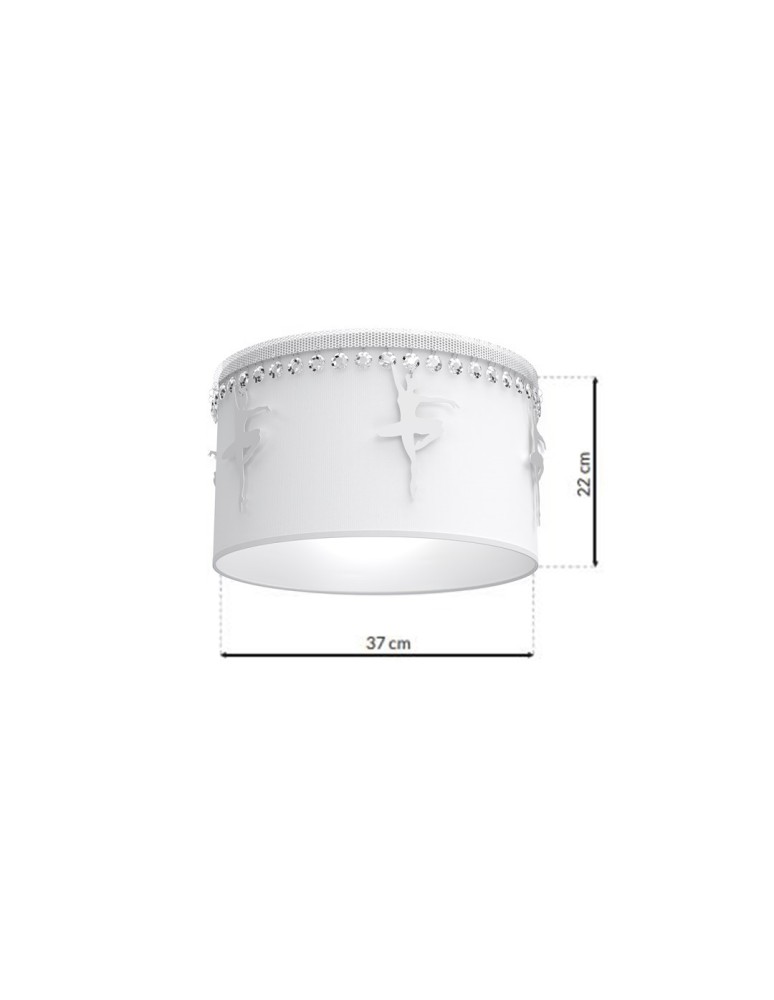 Milagro Lampa sufitowa BALETNICA WHITE 1xE27 MLP4970